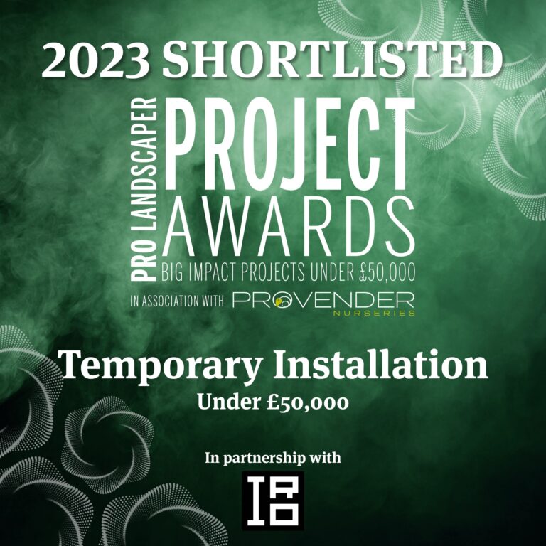 We’ve been shortlisted for the Pro Landscaper project awards 2023